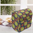 thumbnail image 4 of Retro Lounger Chair Bag, Spotty Pattern with Orange and Green Circles in Diagonal Direction, High Capacity Storage with Handle Container, Lounger Size, Yellow Green Orange, by Ambesonne, 4 of 5