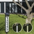 thumbnail image 3 of Wovilon 1Pack Solar Address Sign (Black), Plastic Waterproof LED Lighting House Number Outdoor for Yard, 35" × 4.5", 3 of 9