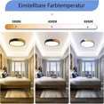 thumbnail image 5 of LED ceiling light wood, LED ceiling light, LED lamps ceiling lights for living room, bedroom, bathroom, balcony, hallway, basement, 5 of 5
