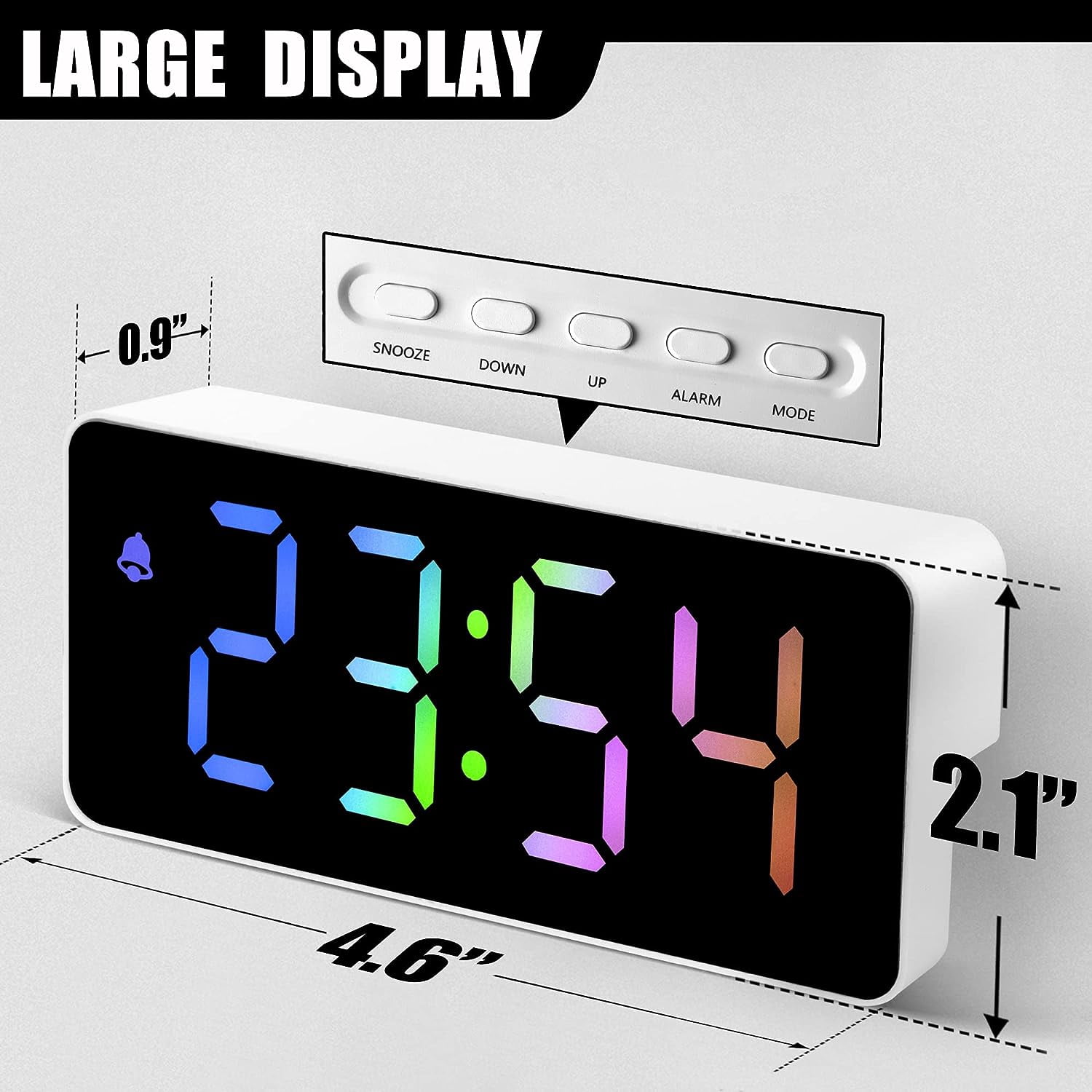 人気の中古品 RAINBOW TIME RGB CLOCK デジタル時計 【公式通販】