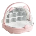 thumbnail image 4 of lingqin Silkworm Breeding Box Clear Silkworm Growth Box Easy to Observe Habitat Cage Pink, 4 of 8