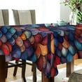 thumbnail image 5 of Yayeee Tablecloths 60" x 108" Rectangle Wrinkle Resistant Party Table Cover, Purple Dragon Scales Pattern, 5 of 8