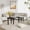 Black#2, variant on Wooden Coffee Tables Contemporary rotatable cocktail table with solid rubber wood legs, 360 degree rotating coffee table with wood grain veneer tabletop black / walnut / grey brown finish for living