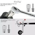thumbnail image 6 of Stainless Steel Top Wind Trailer Crank Handle Cordless Drill Adapter Kit, 6 of 9