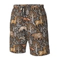 thumbnail image 4 of Goofa Moose fox bear leaf tree Printed Mens Swim Trunks Summer Quick Dry Short Beach Swimwear Bathing Suits-Large, 4 of 6