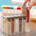 thumbnail image 2 of 6 piezas/juego, caja de condimentos, tarro de especias de acrílico, caja de condimentos de colores, caja de almacenamiento de especias de cocina (colorida), 2 of 4