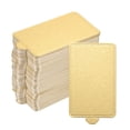thumbnail image 1 of Uxcell 200pcs Mini Cake Boards, Mousse Cake Cardboards Rectangle for Cupake Base (Gold), 1 of 5