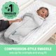 thumbnail image 2 of Baby Swaddle Pod SwaddleMe de Ingenuity para bebés de 0 a 2 meses, 0,5 a 5,5 kg, 2 of 9