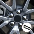 thumbnail image 5 of Silver Plating Wheel Lug Nut Cap Covers Trim For Tesla Model 3 Model S, 5 of 6