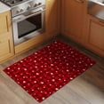 thumbnail image 3 of Valentine's Day Washable Area Rug 2 x 3 ft Modern Romantic White Pink Love Heart Red Buffalo Plaid, Soft Non Slip Rugs Stain Repellent Indoor Felt Carpet for Living Dining Room Bedroom Home Office, 3 of 9