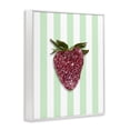 thumbnail image 2 of Stupell Industries Contemporary Glimmer Cherry on Green Stripes White Framed Giclee Art, 11 x 14, by LISH Creative, 2 of 8