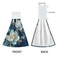 thumbnail image 4 of BZSMCE Hanging Hand Towels Fashion Mystic Lotus in The Night Pattern 2-Pack - Velcro Style Bathroom Kitchen Towels, 4 of 7