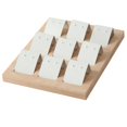 thumbnail image 3 of kurtrusly Wood Earring Card Holder w/ Tray Jewelry Display for Accessory 9 Pair White 1Set, 3 of 6