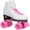 White; Pink, variant on Epic Classic Black Quad Roller Skates