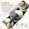 thumbnail image 5 of Disketp Watercolor Turtle3 Print Body Pillow Cover - Super Soft 20x54 Body Pillow Case,Long Side Hidden Zipper, 5 of 8