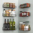 thumbnail image 1 of Organizador de Especias para Montar en Pared Moforoco 6 Piezas Negro, 1 of 6