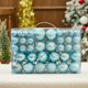 thumbnail image 5 of Adornos de bolas de Navidad, juego de 100 adornos para árbol de Navidad con cuerda para colgar, decoración navideña colgante para fiestas navideñas en casa, 5 of 5