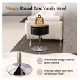 Poop Aba 360 Degree Swivel Vanity Stool with Storage, Height Adjustable Makeup ...