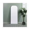 thumbnail image 2 of Elegant Decor Metal Frame Arch Full Length Mirror 28X74 Inch In Silver, 2 of 8