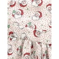 thumbnail image 6 of Seyurigaoka Christmas Sister Baby Girls Matching Outfit, Santa Dots Dress/Romper with Snaps, 6 of 8