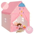 thumbnail image 6 of BSHAPPLUS Kids Tent Large Playhouse Indoor & Outdoor Kids Play Castle Tent with Mat,Star Light Washable Teepee Tent for Boys & Girls, Kids Play House for Toddler, 6 of 14