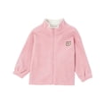 thumbnail image 5 of Kids Fleece Jacket Winter Stand Collar Zip Up Coat Long Sleeve Cute Bear Embroidered Outerwear Daily Casual School Outwear for Boys Girls, 5 of 7