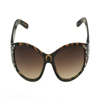 Foster Grant Women's Oval Brown Sunglasseses