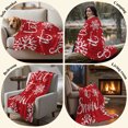 thumbnail image 6 of Christmas Red Throw Blanket for Couch,Soft Lightweight Flannel Fleece Blanket,Winter Snowflakes Merry Xmas New Year Microfiber Plush All Season Decorative Blankets for Sofa Office Travel 40"x50", 6 of 9