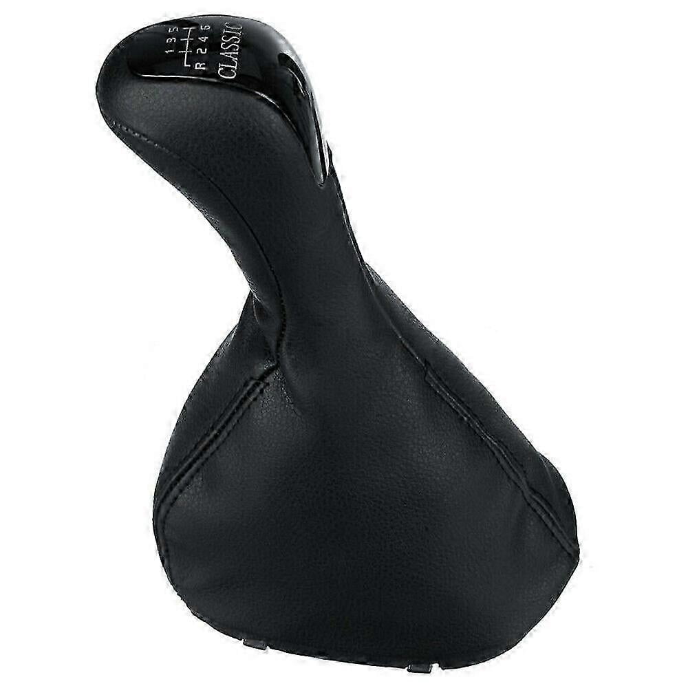6 Speed Gear Shift Knob PU & Boot Cover Black for - C Class W203 2000-2006