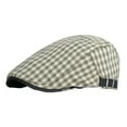 thumbnail image 5 of Spring and Summer Thin Breathable Plaid Beret Hat for Women, British Retro Casual Forward Hat for Men, Artist Duckbill Cap, 5 of 6