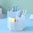 thumbnail image 4 of Clearance Office&Craft&Stationery under $5,360° Rotating Pen Holder 3 Grid Pen Holder Holder Office Supplies Storage Desktop Arrangement Cute Pencil Cup Pot For Home Office, 4 of 9