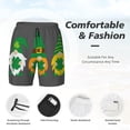 thumbnail image 3 of Fotbe Spring St Patrick’S Day Irish Gnomes Traje de Baño para Hombre – Shorts de Natación de Secado Rápido con Forro y Bolsillos-Small, 3 of 6