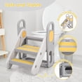 thumbnail image 5 of Towallmark Toddler Step Stool for Bathroom Sink, Kids Standing Tower, 3 Step Stool with Safety Handles for Kitchen, Bed, Toilet Potty Training, Non-Slip Three Step Ladder for Child Learning, 5 of 7