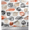 thumbnail image 1 of Soimoi Cotton Voile Fabric Grains & Fish Food Fabric Prints by Yard 56 Inch Wide, 1 of 1