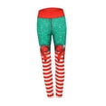thumbnail image 2 of Polainas de cintura alta para mujer, mallas de pantalones deportivos, mallas de entrenamiento navideñas adelgazantes con estampado de rayas, mallas de , S S Fernando Pantalones de yoga, 2 of 8