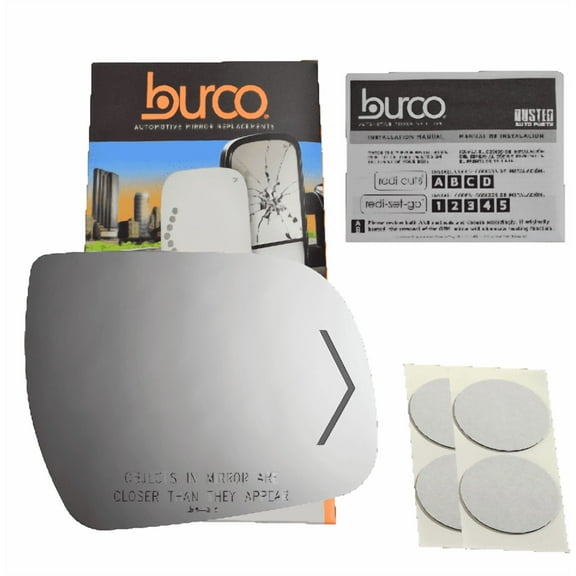 Fits 11-13 Sienna Right Passenger Convex Mirror Glass Lens w/Signal w/Adhesive Pads Alternative Direct Fit Over Glass For Auto Dim Type