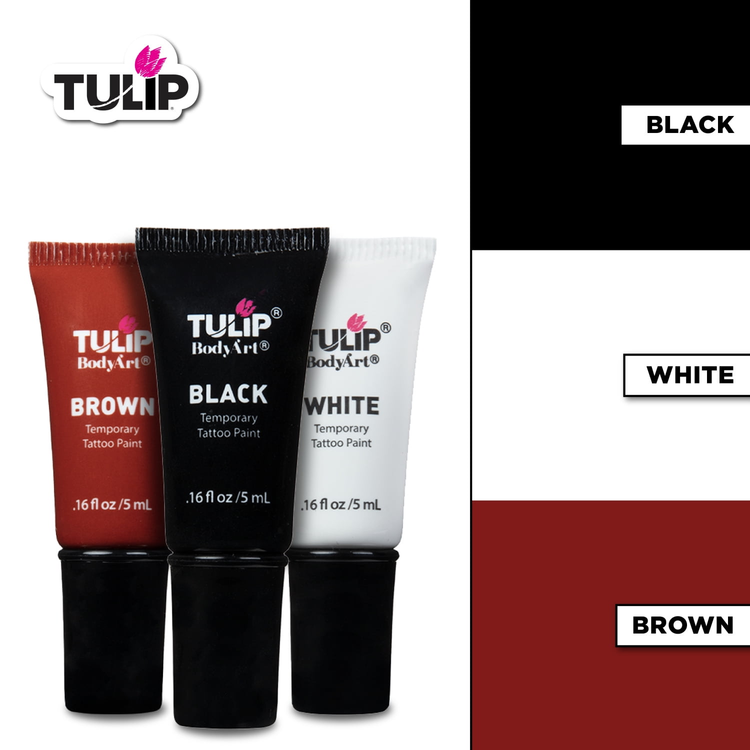 Tulip Ultimate Henna Body Art Kit, Vibrant: Pink, Yellow, Blue Non-Henna  Body Paint, Multicolor 