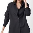 thumbnail image 5 of Weardear Women's Button Down Shirts Business Casual Work Tops Turn Down Collar Long Sleeve Blouses, 5 of 8