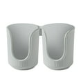 thumbnail image 1 of Plastic Bathroom Cup Dispenser With Vertical Stripes Paper Cup Holder Disposable Paper Cup Organizer, 1 of 9