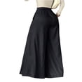 thumbnail image 3 of Women's High Waisted Wide Leg Pants Side Slit Flowy Palazzo Trousers Casual Yoga Yoga Pants, 3 of 6