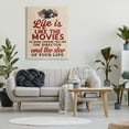 thumbnail image 2 of Stupell Industries Life is Like Movies Vintage Inspirational Painting Gallery Wrapped Canvas Print Wall Art, 36 x 48, 2 of 7