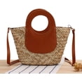 thumbnail image 2 of LinYooLi Women Straw Crossbody Bag Summer Beach Weave Shoulder Bag Rattan Wicker Handbag, 2 of 8