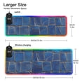 thumbnail image 3 of Dark Blue Irregular Wireless Charging RGB Gaming Mouse Pad Large Keyboard Mat Rubber Base 13 Light Modes, 3 of 6