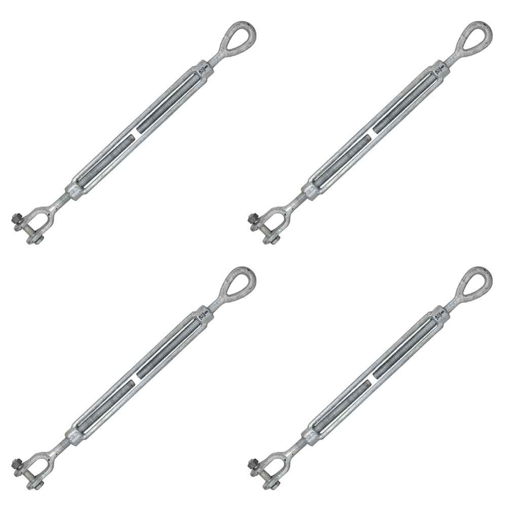 ZOENHOU 12 PCS Silver M5 Hook and Eye Hook Turnbuckle, Hook & Eye  Turnbuckle, Turn Buckle Tension Hook 