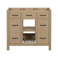 thumbnail image 2 of 36'' Bathroom Vanity Cabinet with 2 Drawers, Doors, Adjustable Storage Panel and Vintage Handle, Modern DresserStorage Cabinet, 2 of 8