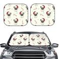 thumbnail image 2 of Balery 2 Piece Christmas Pug Dog Car Windshield Sun Shade|Foldable Front Windshield Shade for Car Front Window for Most Sedans SUV Truck-Large, 2 of 7