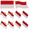 thumbnail image 1 of BRIGHTFUFU 6 uds insignia de la bandera de Indonesia Pin de la bandera de Indonesia insignias bandera insignia patriótica de Metal, 1 of 7