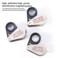 thumbnail image 2 of Fournitures de Bijoux Lentille Loupe 10X Acier Inoxydable Format Compact Lumineux Multifonction Mini Pliable Verre Optique 20X, 2 of 8