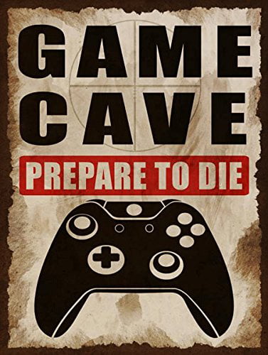 REMOTE CONTROL! MAN CAVE LED METAL SIGN VINTAGE LOOK FOR GAME ROOM MAN CAVE 