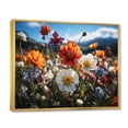 thumbnail image 2 of Designart "Flowers curious Wildflowers" Floral Floater Framed Wall Decor, 2 of 7